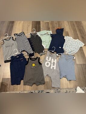 Huge 12 month Baby Boy Bundle - Mixed Colors